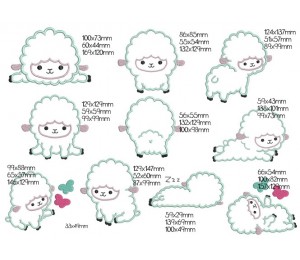 Stickserie - Schaarly Schaf